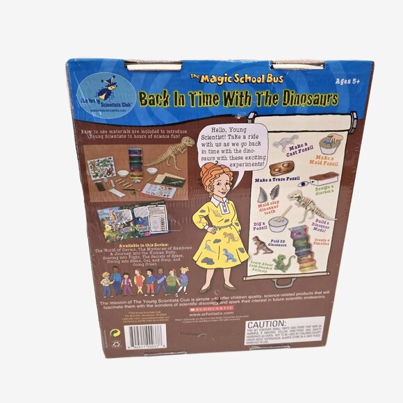 DINOSAUR SCIENCE KIT- Ages 5+ Magic School Bus  The Young Scientists Club SEALED - Picture 2 of 9